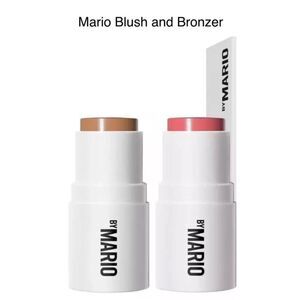 MakeUp By Mario Mini Sculpt Pop Set duo Blush raspberry bronzer medium New